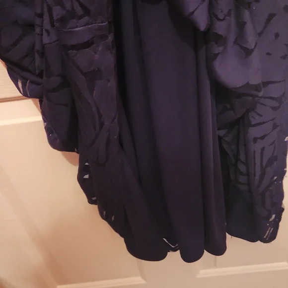 Lane Bryant SZ 18/20 Navy Cold Shoulder Dress - Picture 9 of 14